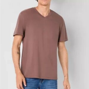 Arizona Jean Company Classic Brown V-Neck Men's Tee